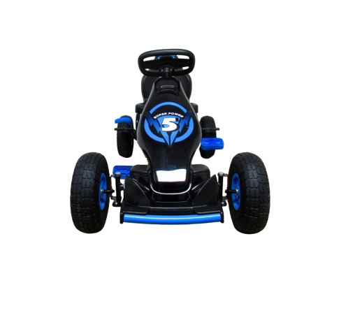 Kart cu pedale R-Sport Gokart cu roti gonflabile G8 albastru - 2