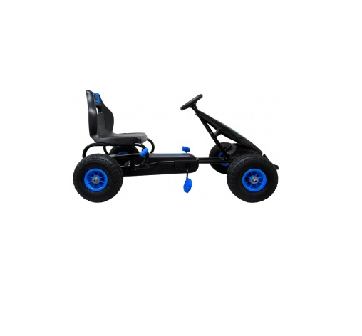 Kart cu pedale R-Sport Gokart cu roti gonflabile G8 albastru - 3