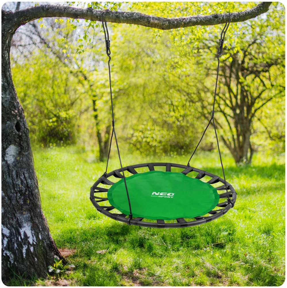 Leagan tip cuib pentru copii Neo-Sport 120 cm 150 kg Verde - 3 | YEO