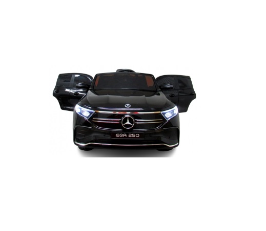 Masinuta electrica cu telecomanda Mercedes EQA250 si roti din spuma Eva negru - 1