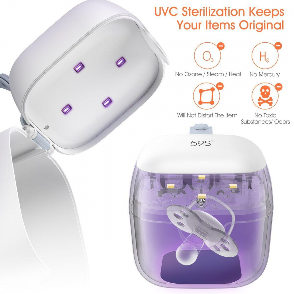 Mini sterilizator UV roz - 3 | YEO