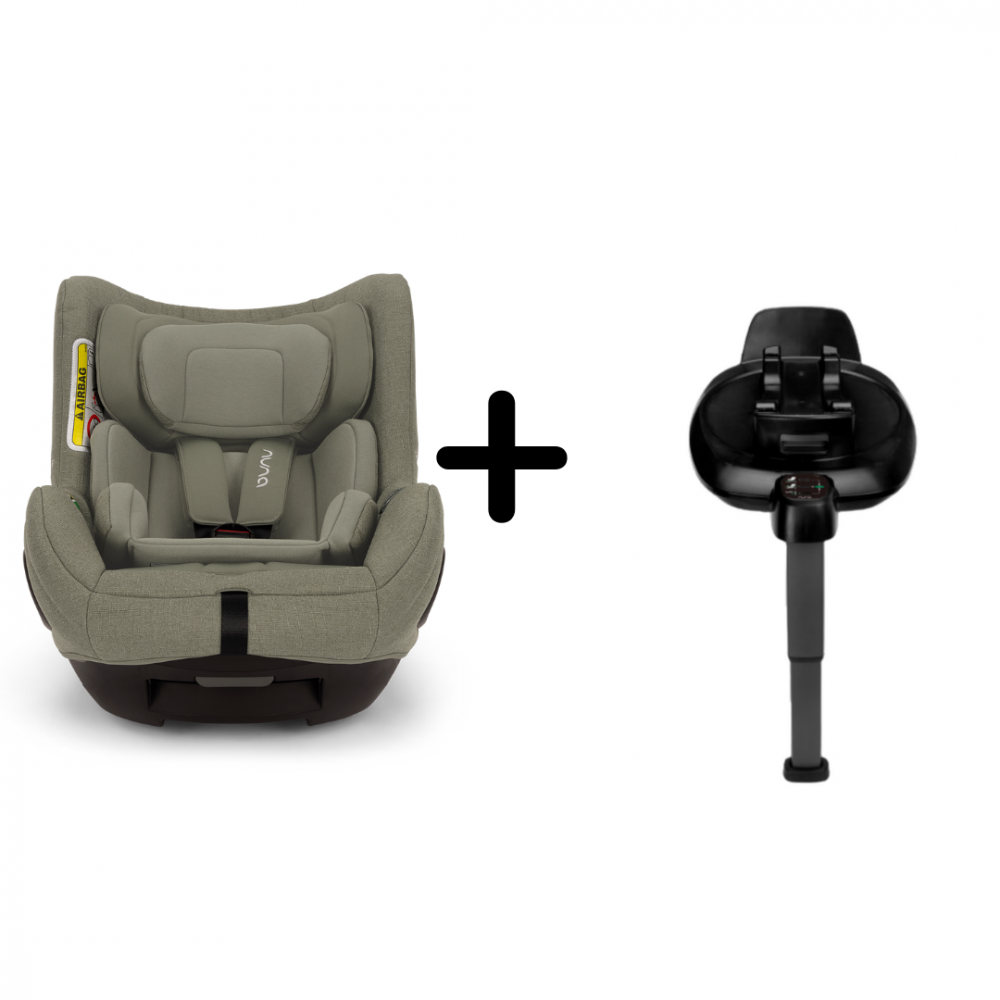 Set Nuna Scaun auto rotativ i-Size Todl next Pine 40-105 cm + Baza isofix Base next i-Size pentru To