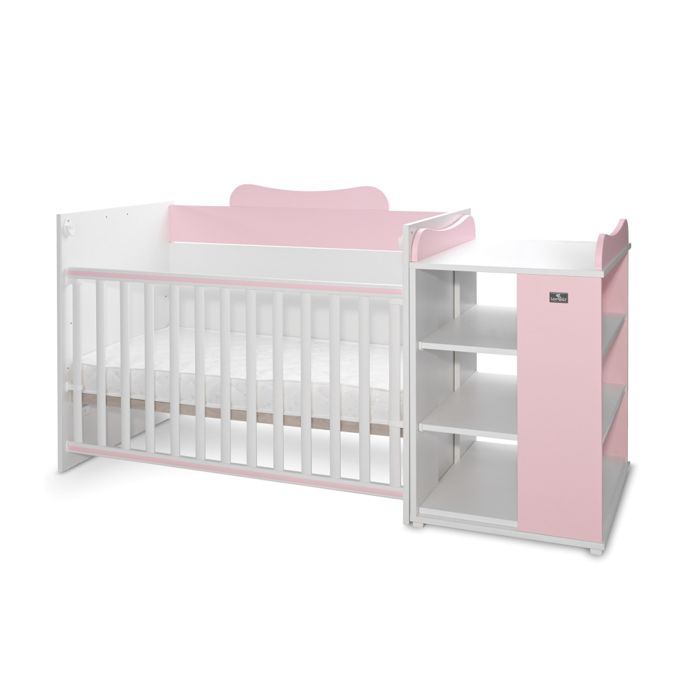 Patut modular multifunctional 5 configurari diferite 190 x 72 cm Multi White Orchid Pink - 5