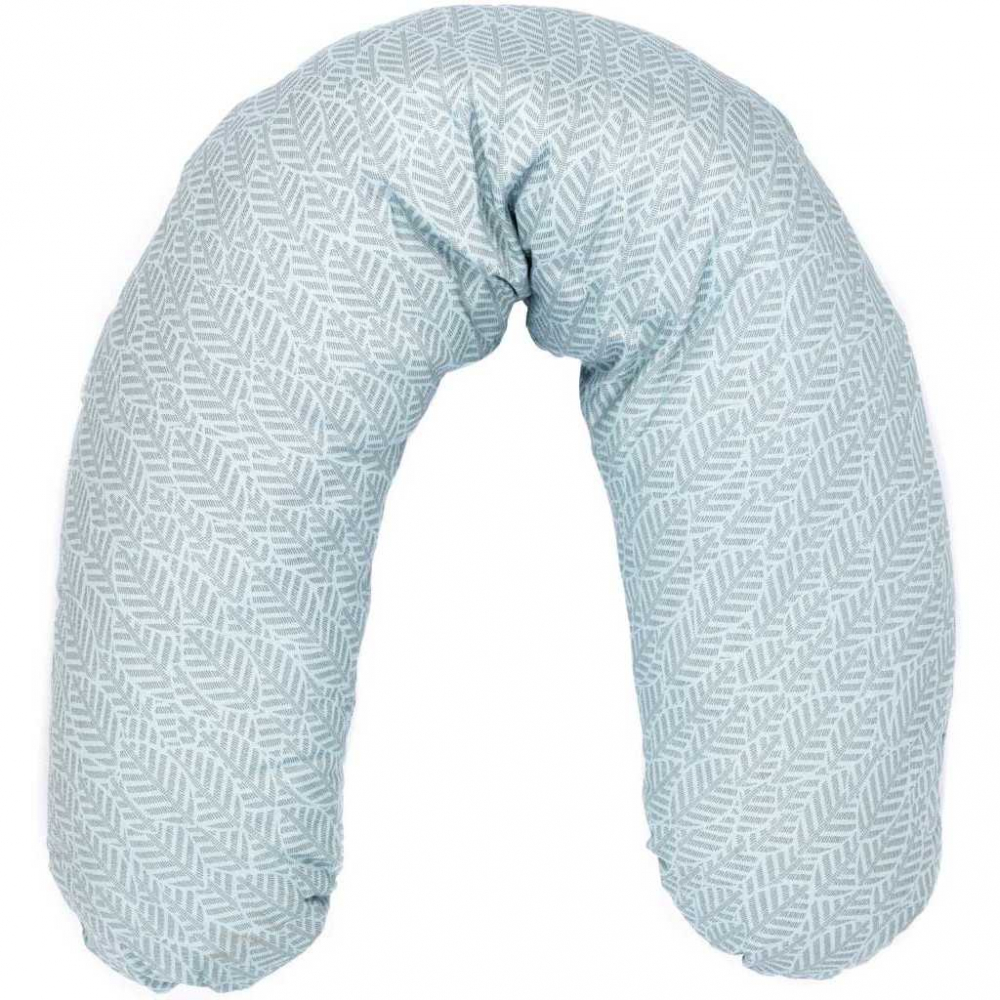 Perna pentru gravide si alaptat Comfort 170 cm cu poliester Womar Zaffiro Mint Leaves