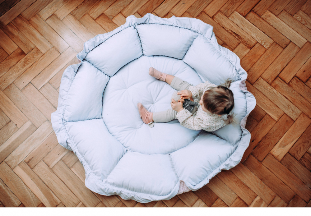 BabyNest multifunctional transformabil 3in1 Floo for Baby Ball Pit Roz - 7