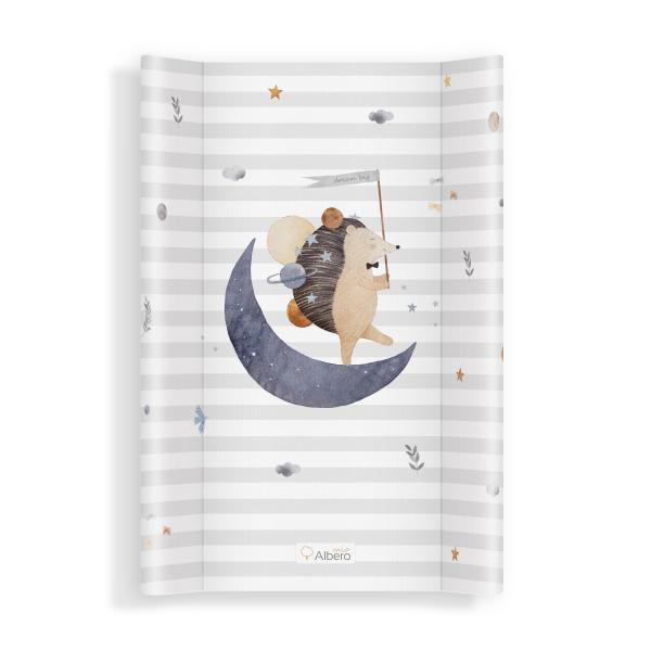 Saltea de infasat bebe cu intaritura 70x47,5 CP3 Moon Hedgehog