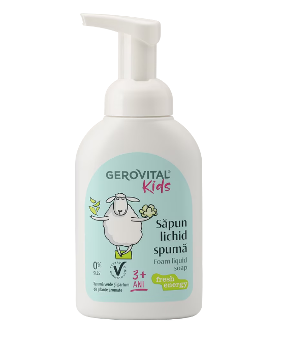 Sapun lichid spuma Gerovital Kids Fresh Energy 300 ml