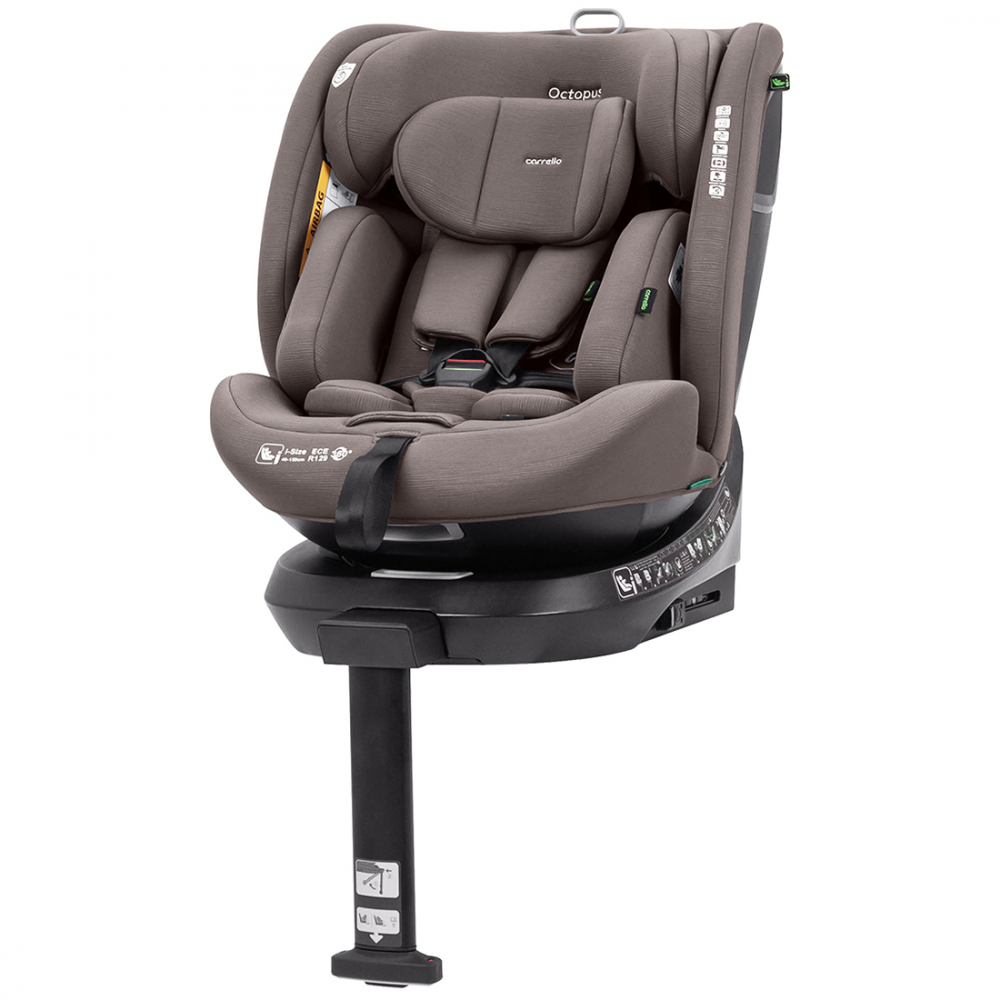 Scaun auto rotativ 360 SPS Carrello Octopus i-size 40-150 cm cu isofix Sandstone Beige - 3