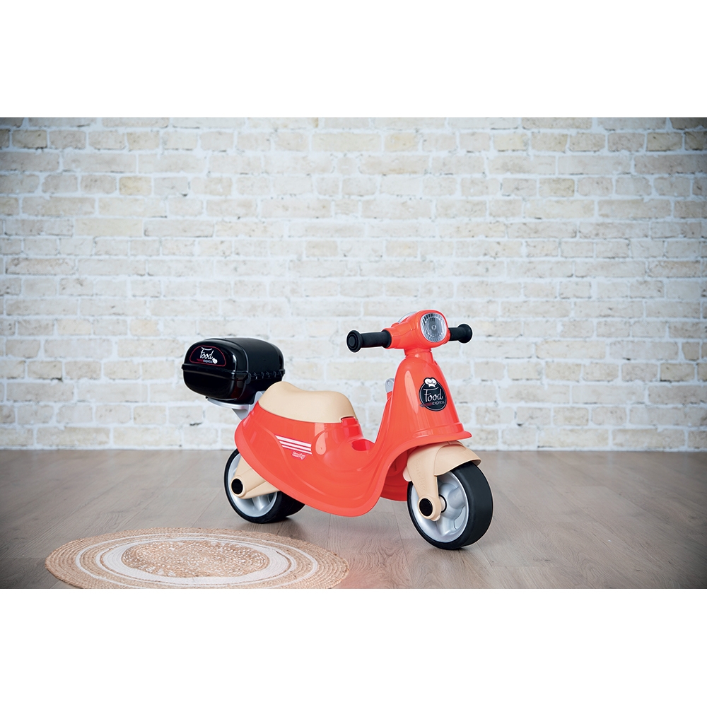 Scuter Smoby Scooter Ride-On Food Express rosu