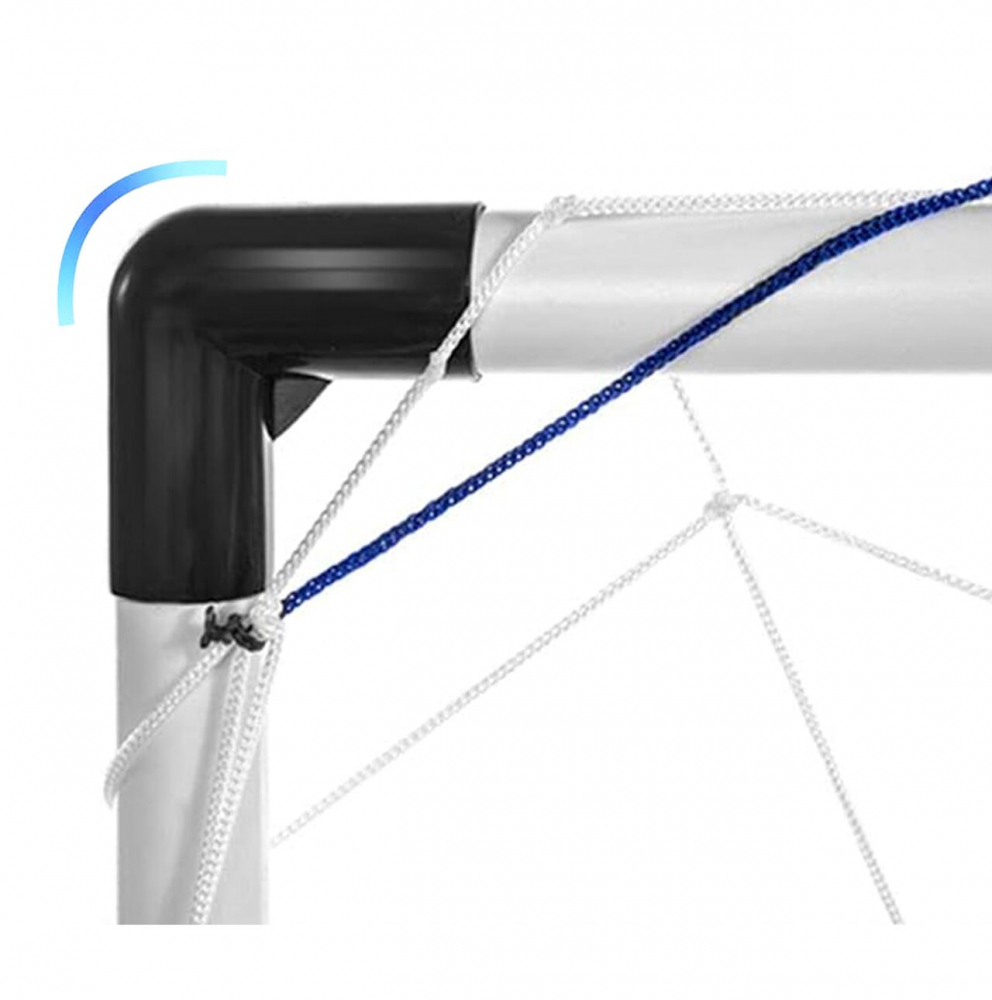 Set 2 porti de fotbal 92 x 61 x 48 cm, pentru copii, dezasamblabil, cu Minge si Pompa inclusa - 7