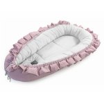 Babynest din bumbac Floo for Baby Classic Waffle Blueberry/Gray