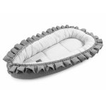 Babynest din bumbac Floo for Baby Classic Waffle Graphite/Gray