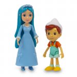 Figurina Pinocchio si Prietenii 9 cm Pinocchio si Zana cu par turcoaz