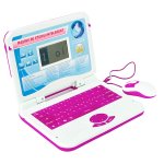 Laptop educational pentru copii cu LCD pentru invatarea literelor si cifrelor Ro / En cu 80 functii