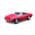 Macheta masinuta Bburago Alfa Romeo Spider 1966 rosu scara 1:32