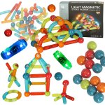 Set Interactiv Magnetic cu Lumini 52 Elemente Multicolore