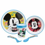 Set de masa premium antiderapant 5 piese Mickey Mouse Fun-Tastic