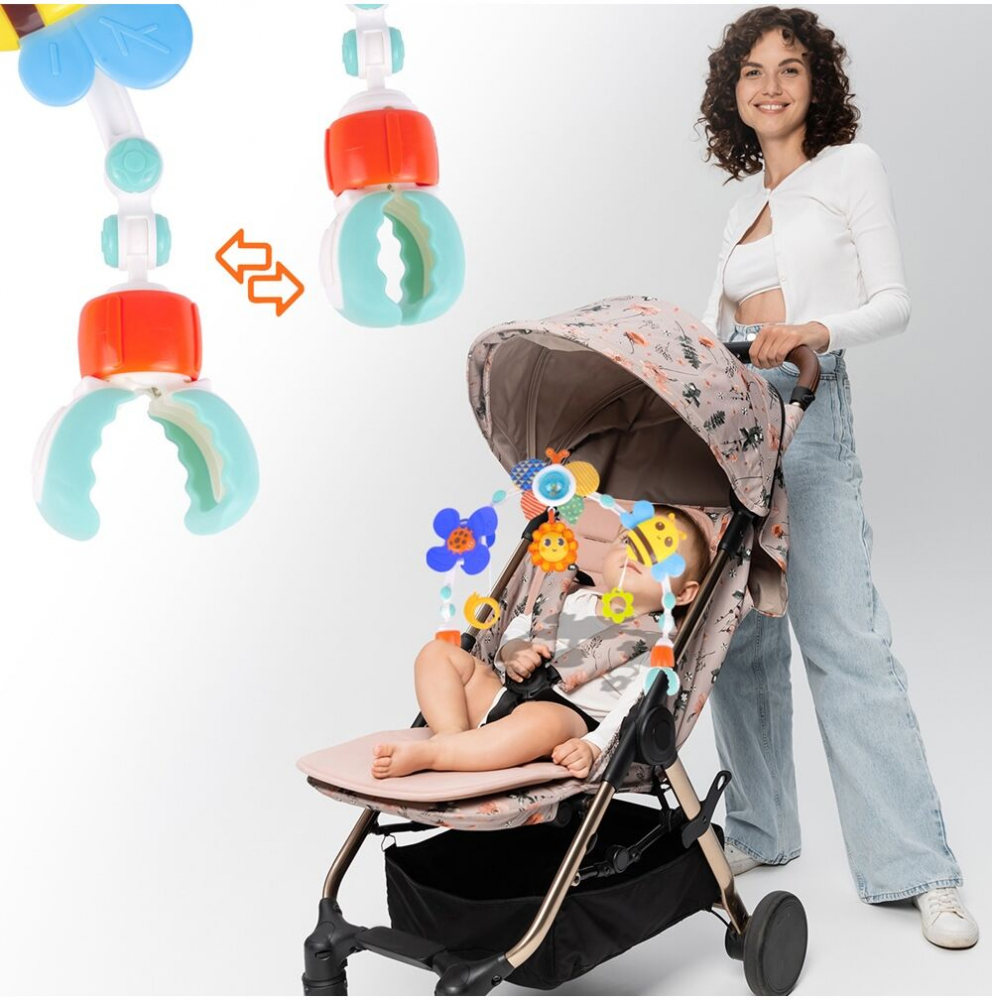 Arcada cu jucarii pentru caruciorpatut cu prindere universala Cute Butterfly - 1 | YEO