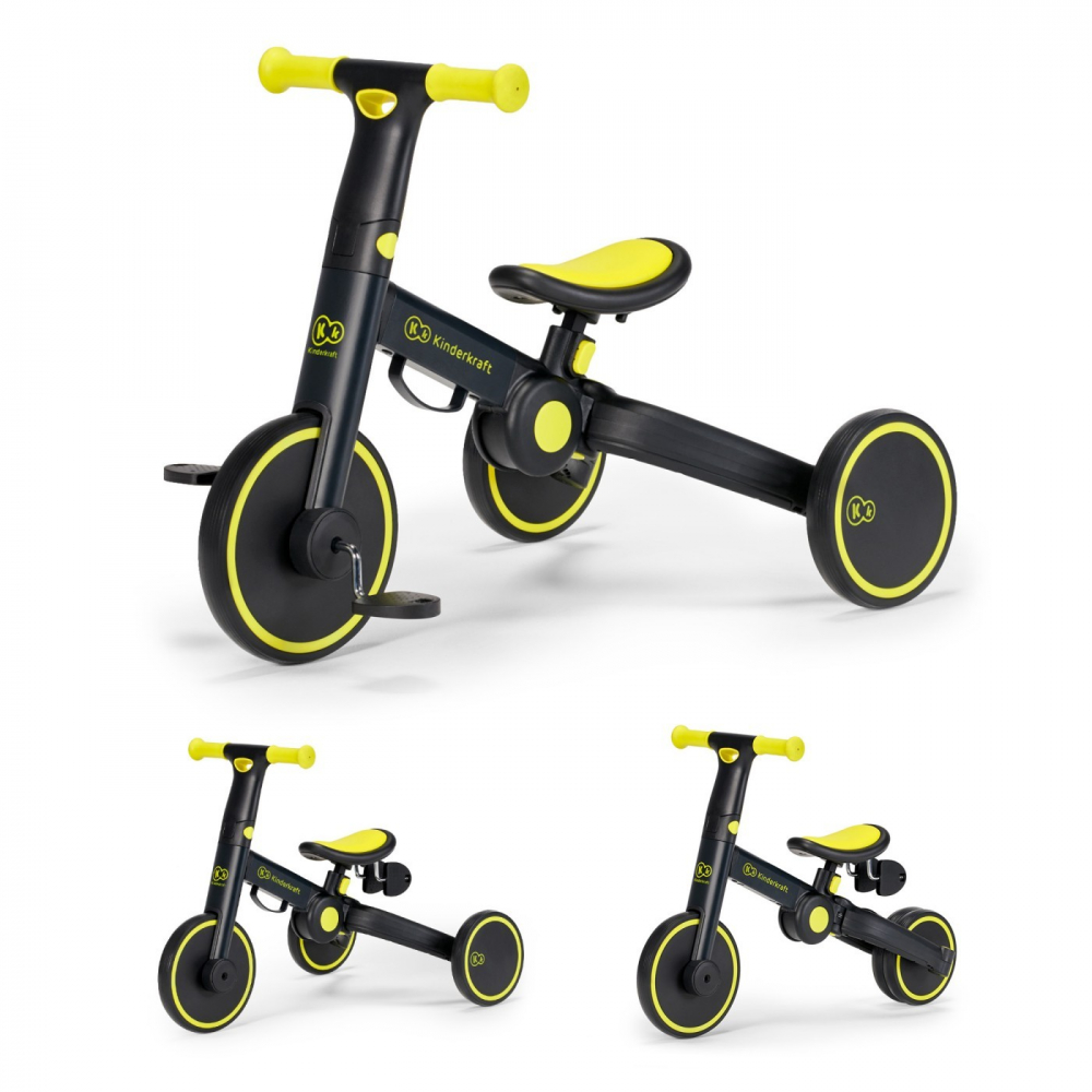 Bicicleta de echilibrutricicleta Kinderkraft 4trike black volt - 3 | YEO