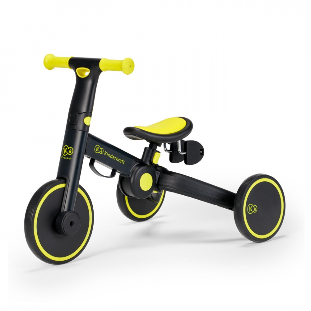 Bicicleta de echilibrutricicleta Kinderkraft 4trike black volt