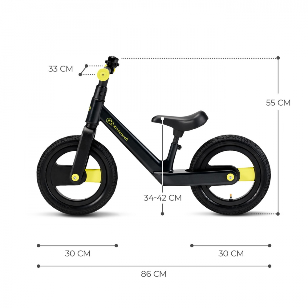 Bicicleta de echilibru Kinderkraft Goswift black - 4