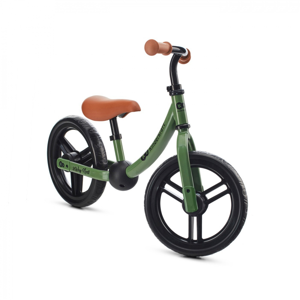 Bicicleta fara pedale Kinderkraft 2way next light green 12 inch - 1