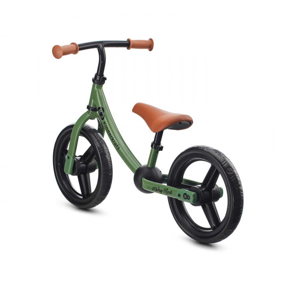 Bicicleta fara pedale Kinderkraft 2way next light green 12 inch - 2