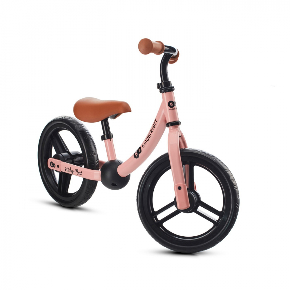 Bicicleta fara pedale Kinderkraft 2way next rose pink 12 inch - 2