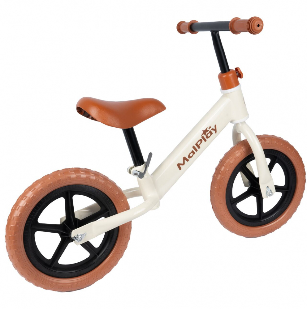 Bicicleta fara pedale 12 inch WhiteBrown - 3