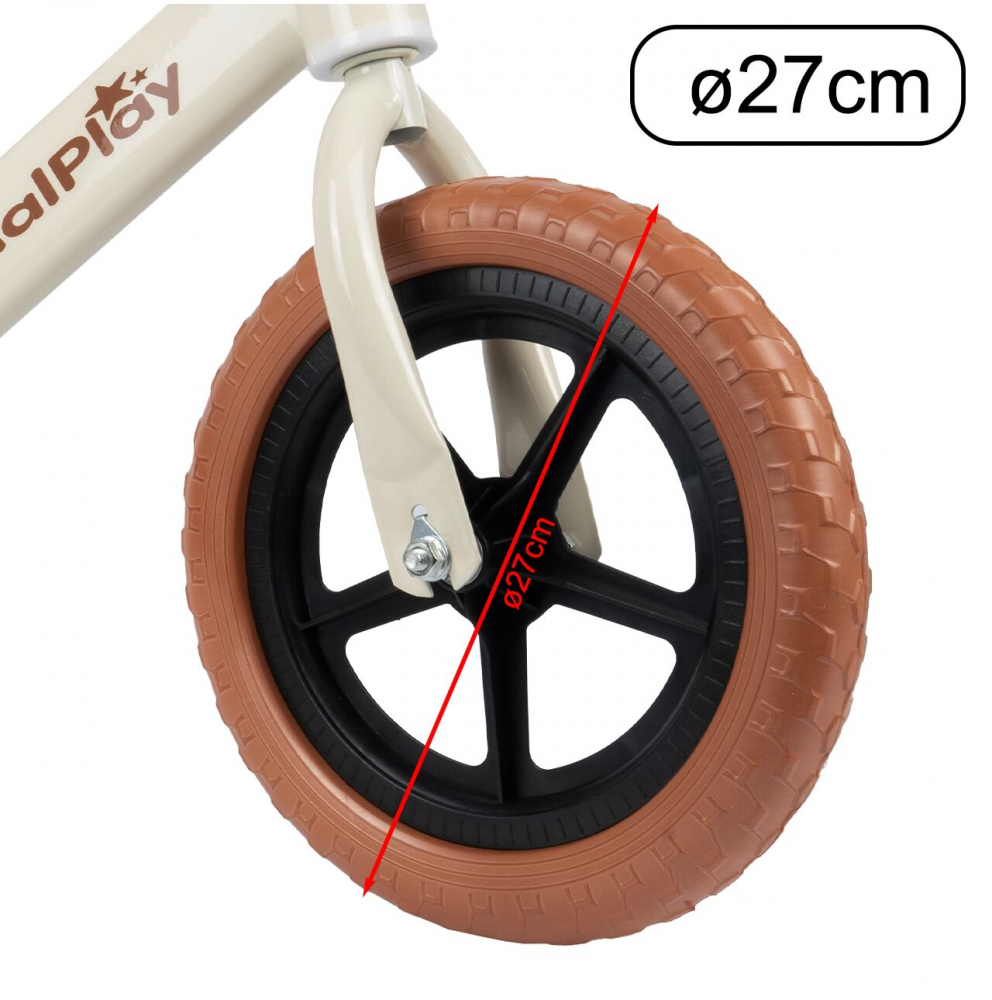 Bicicleta fara pedale 12 inch WhiteBrown - 4