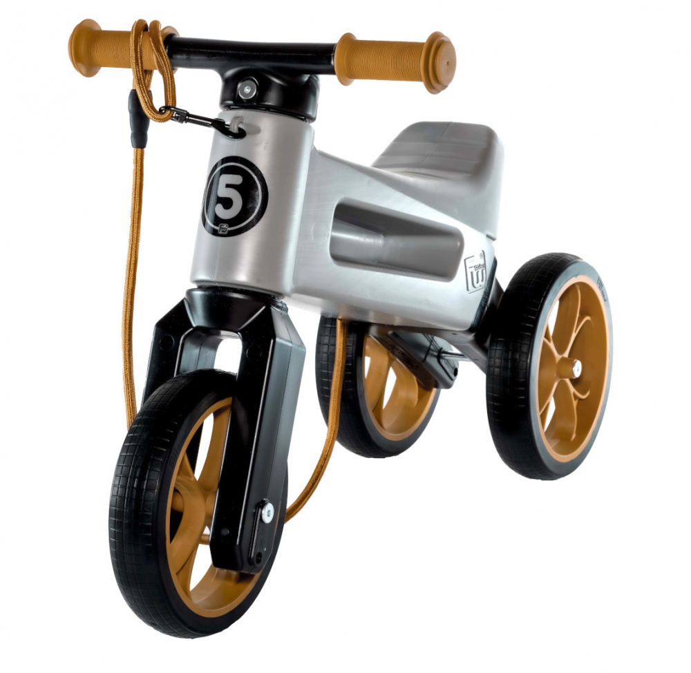 Bicicleta fara pedale Funny Wheels Rider SuperSport 2 in 1 Matte Grey - 7