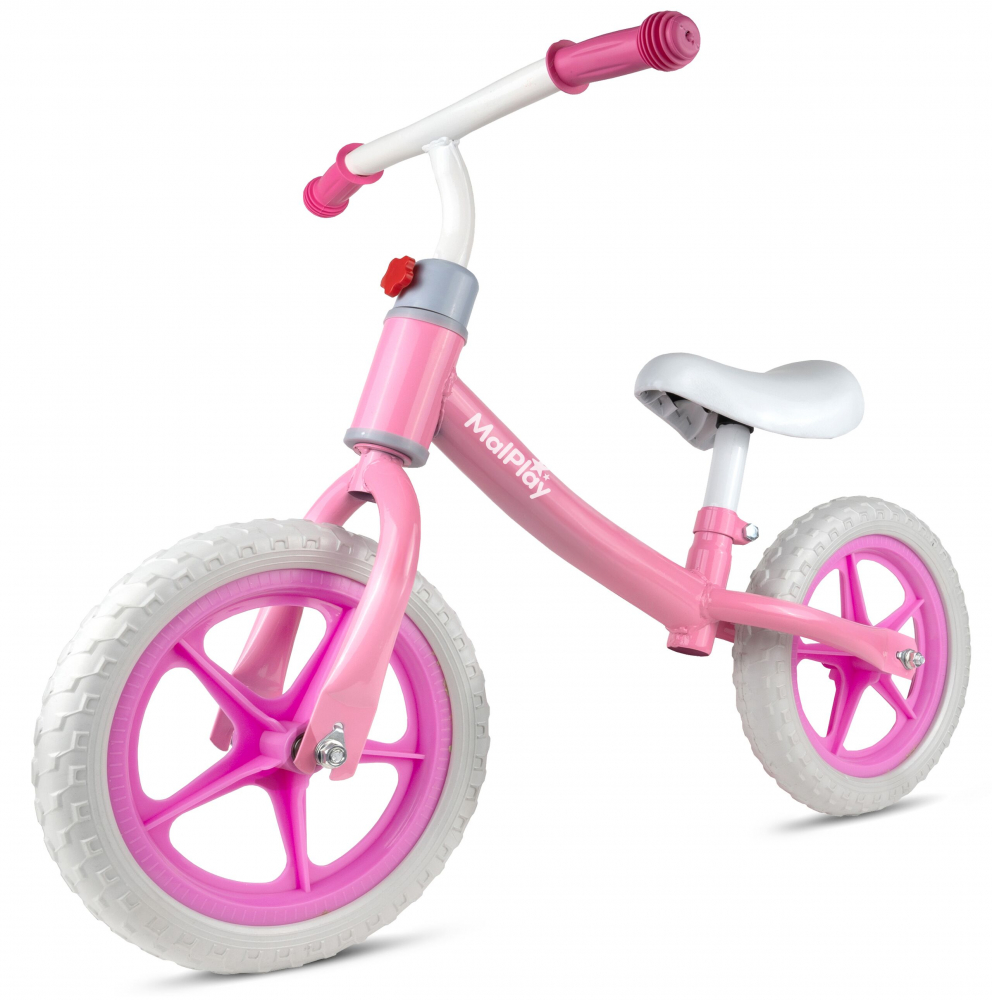Bicicleta fara pedale MalPlay cu roti EVA 12 inch Pink - 9