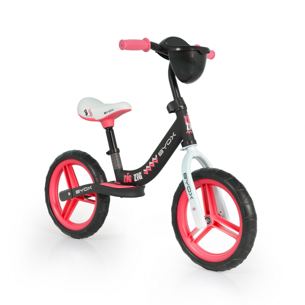 Bicicleta fara pedale 12 inch Byox Zig-Zag Red - 1