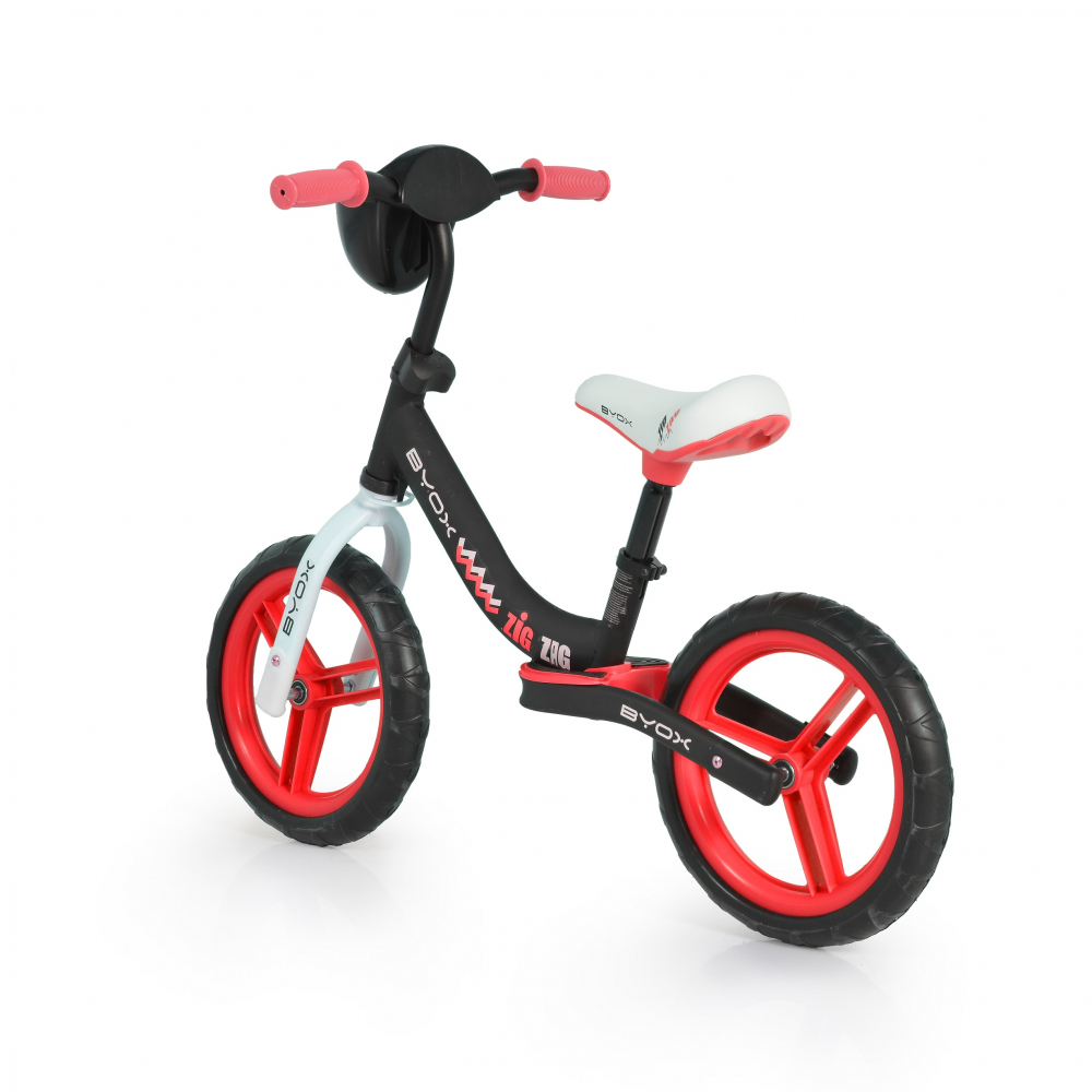 Bicicleta fara pedale 12 inch Byox Zig-Zag Red - 2