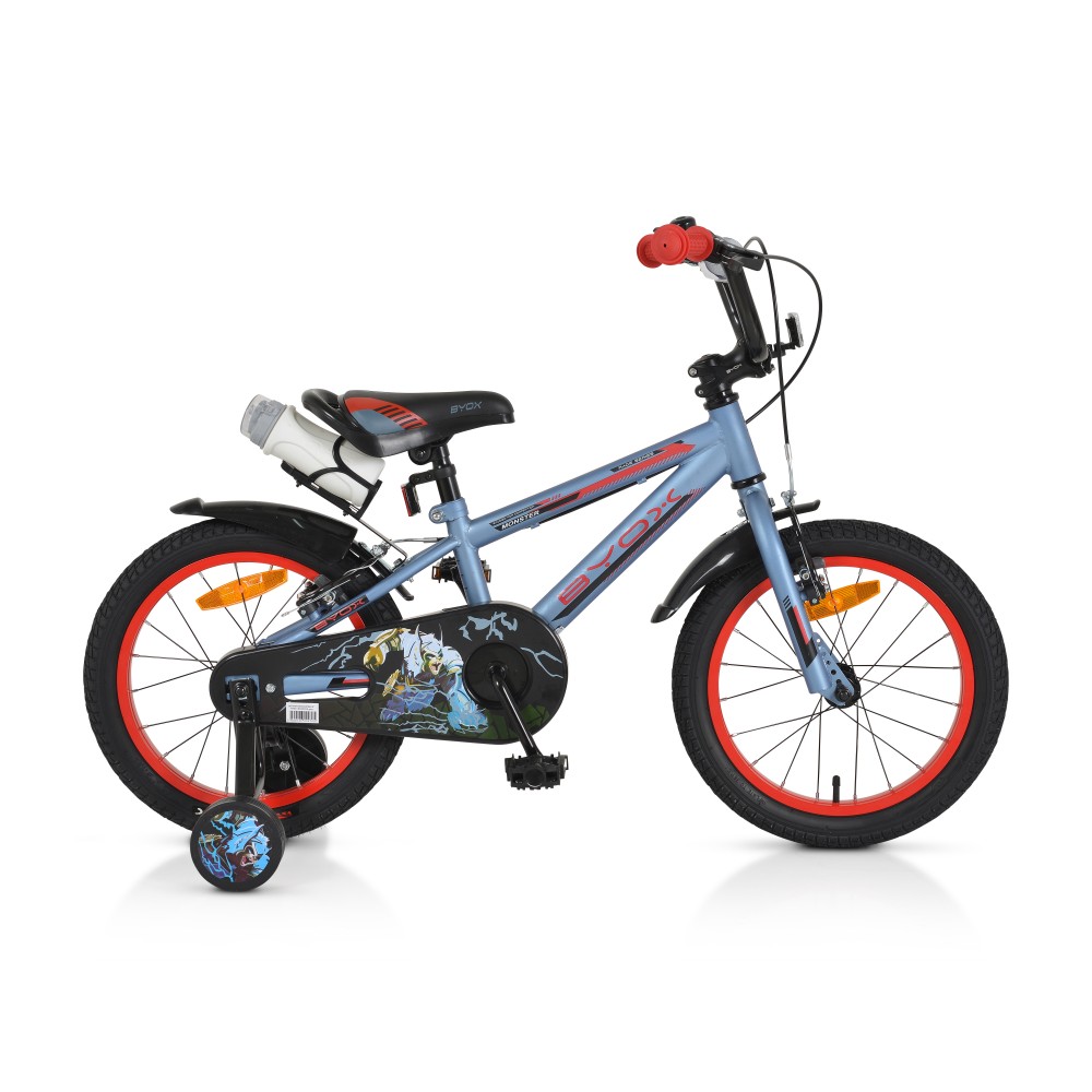 Bicicleta pentru baieti Byox Monster Grey 16 inch