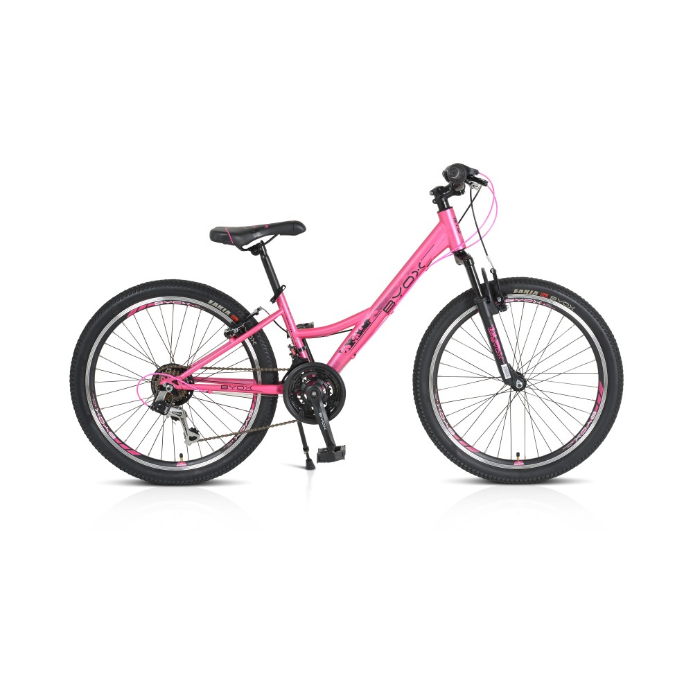 Bicicleta pentru copii Byox 24 inch cu 21 viteze Princess pink