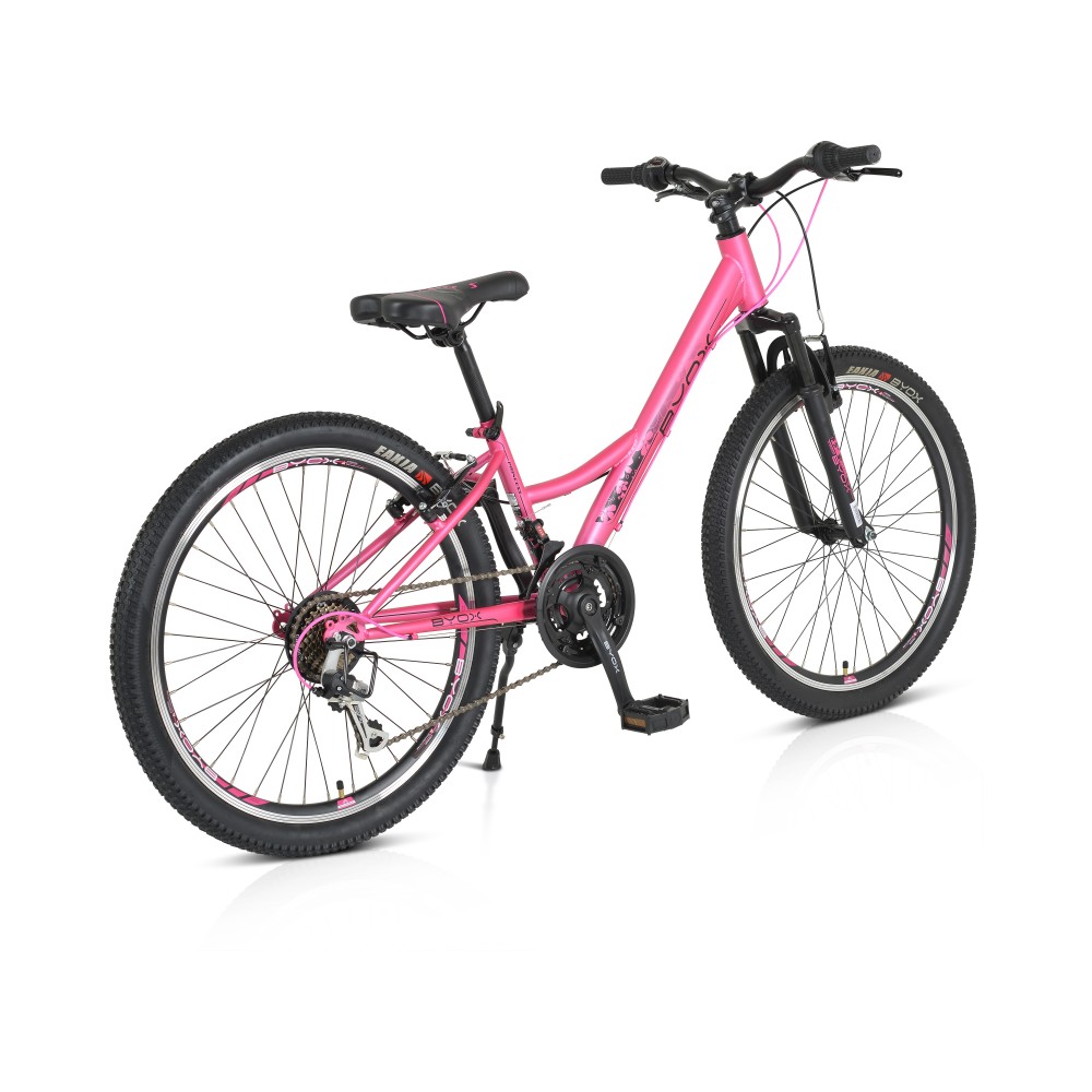 Bicicleta pentru copii Byox 24 inch cu 21 viteze Princess pink - 1 | YEO