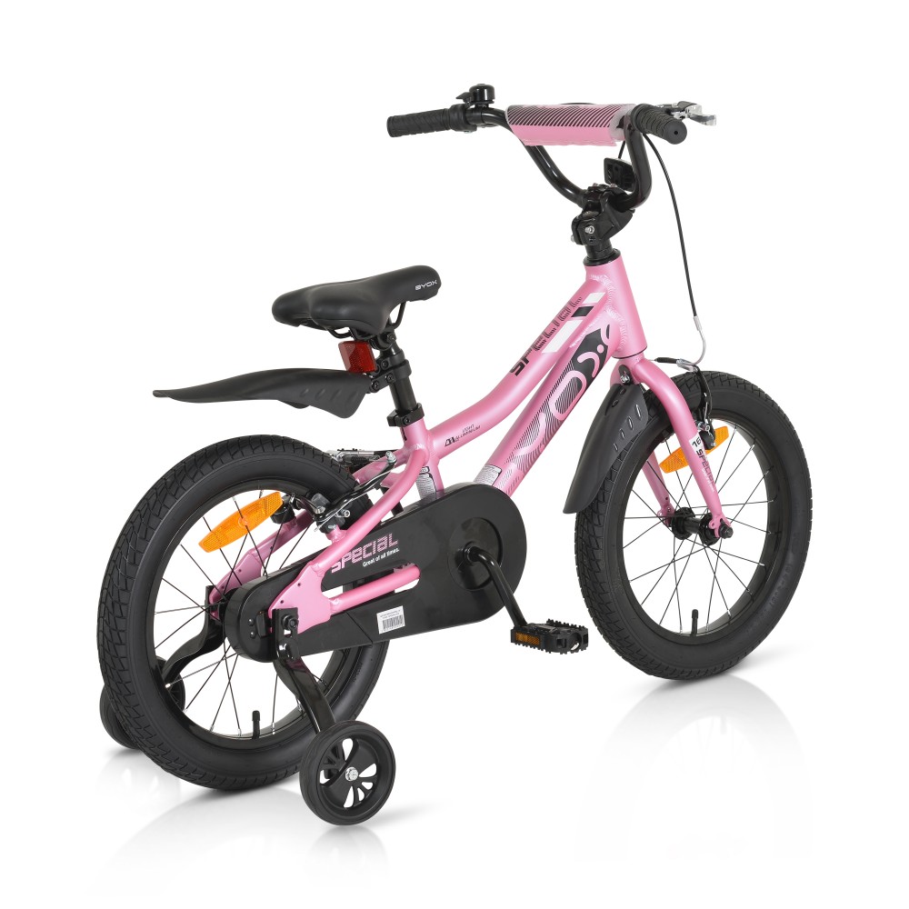 Bicicleta pentru copii Byox cu roti ajutatoare 16 inch Special Pink - 2