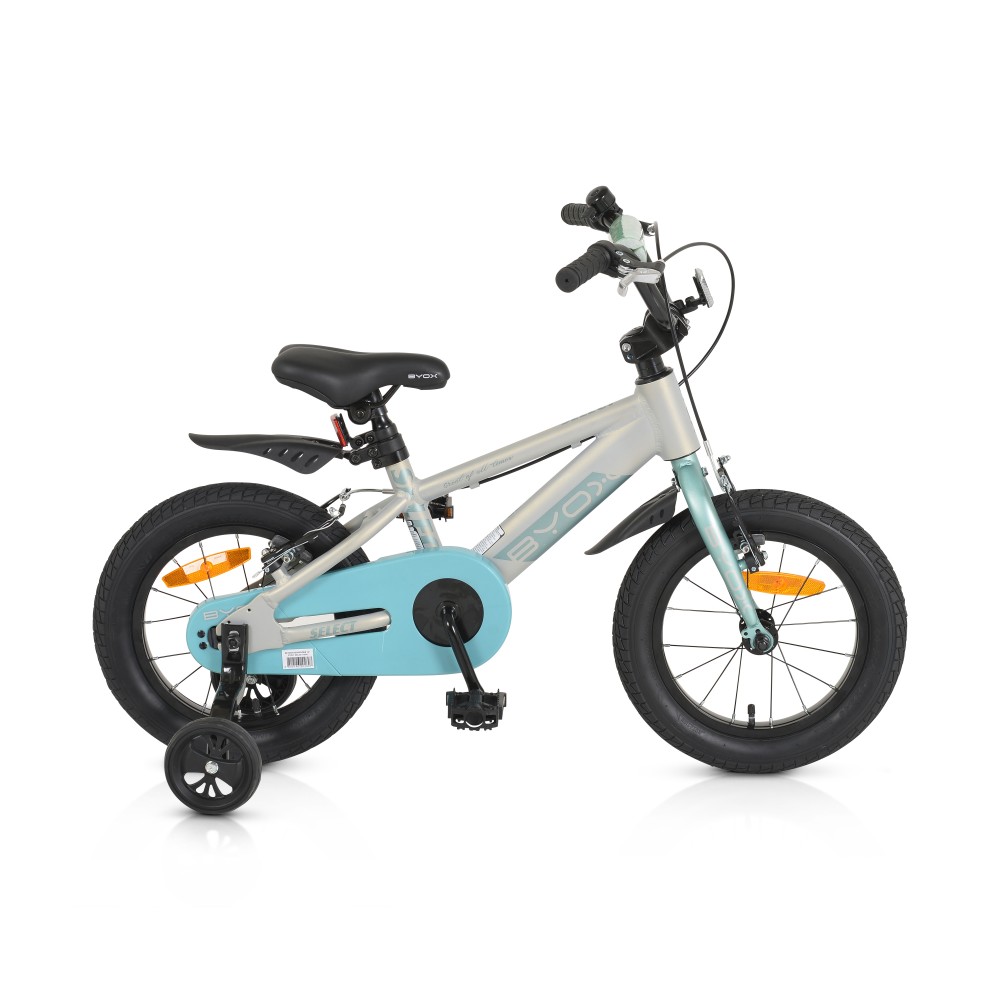 Bicicleta pentru copii cu roti ajutatoare Byox 14inch Select mint - 2 | YEO