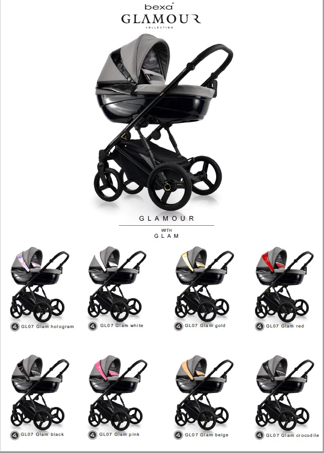 Carucior copii 2 in 1 reversibil complet accesorizat 0-36 luni Bexa Glamour Grey - 3