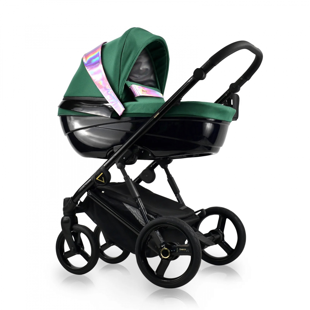 Carucior copii 2 in 1 reversibil complet accesorizat 0-36 luni Bexa Glamour Verde Smarald - 7