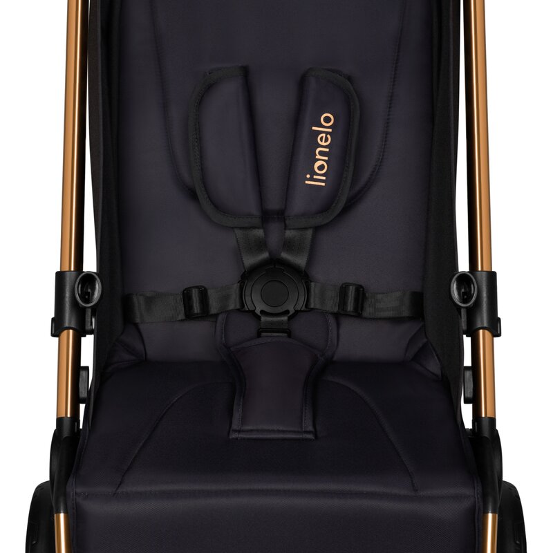 Carucior sport Lionelo Cloe Golden Moments editie limitata cu accesorii 6 luni+ Negru - 3