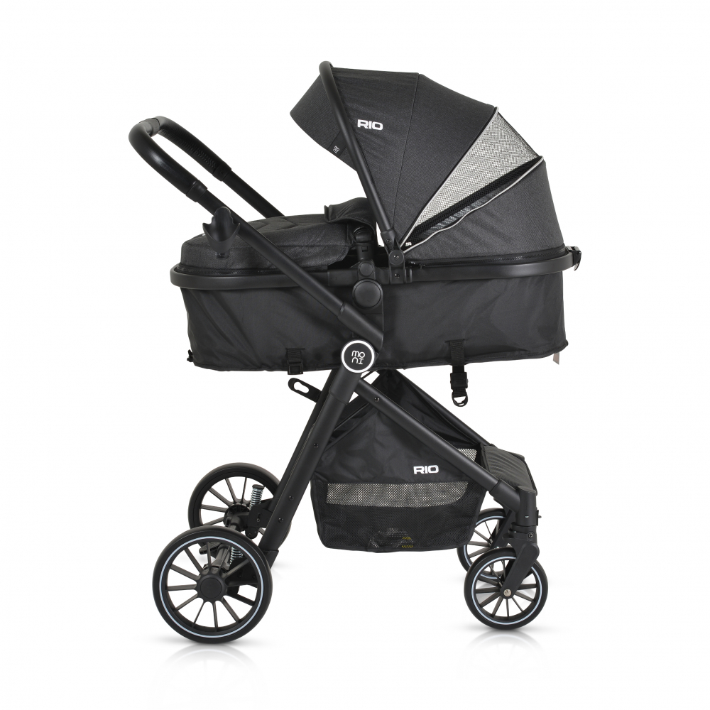 Poze Carucior transformabil 2in1 Moni cu accesorii incluse Rio Black pana la 22 kg nichiduta.ro 