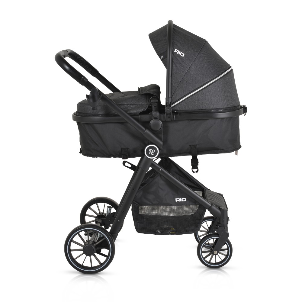 Poze Carucior transformabil 2in1 Moni cu accesorii incluse Rio Black pana la 22 kg nichiduta.ro 