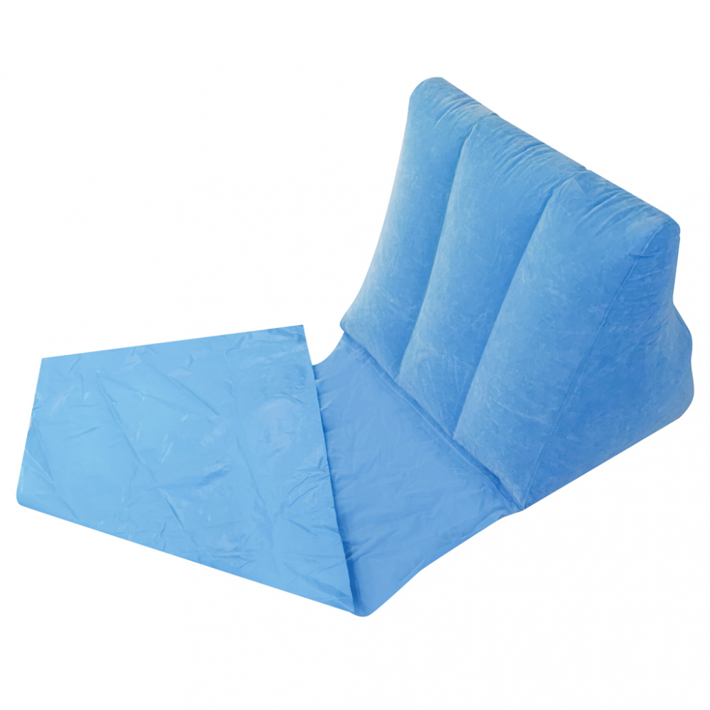 Covoras gonflabil pentru plaja cu spatar Blue - 3 | YEO