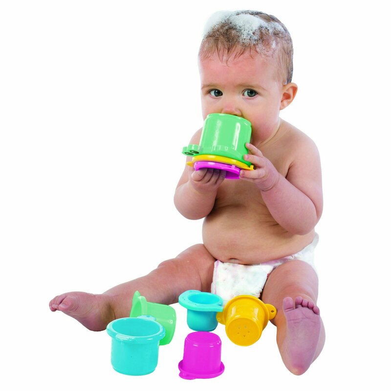 Jucarie de baie Playgro Croc Cups 8 piese