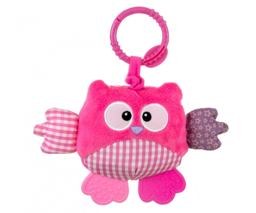 Jucarie din plus pentru agatat Cutie Owl Pink - 4