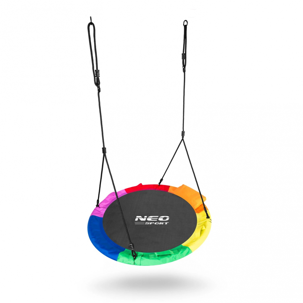 Leagan tip cuib pentru copii XXL 95 cm 150 kg Neo-Sport Multicolor