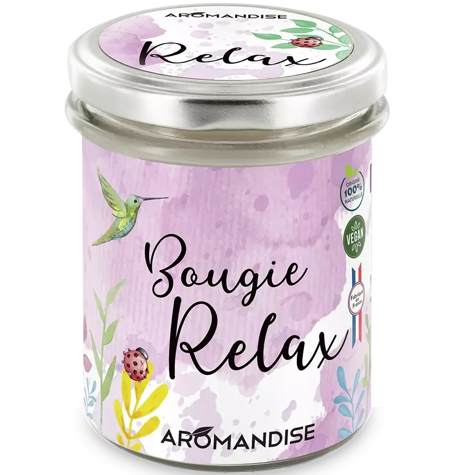 Lumanare parfumata naturala Aromandise Relax vegana 150g - 4