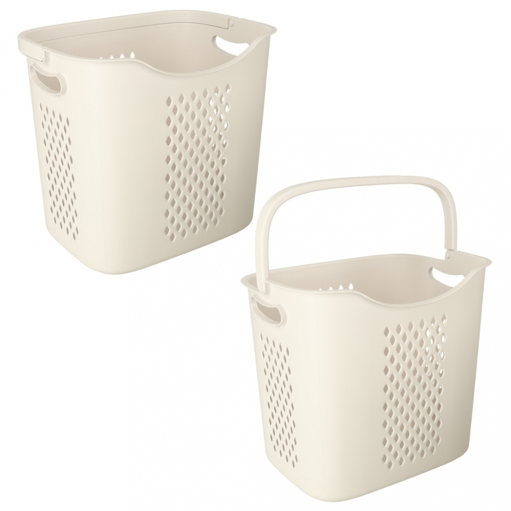 Organizator pe roti cu 3 cosuri supraetajate White - 6